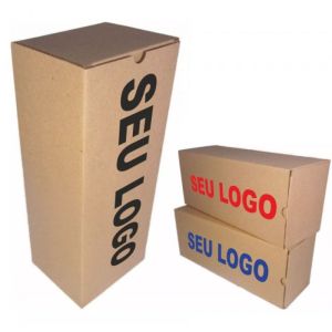 Caixa de Papelão Tam. 12X10X30 (para Chinelos) Personalizada - (Pct c/ 1000)